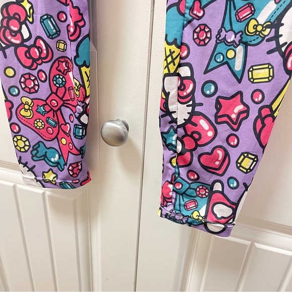 Sanrio Hello Kitty Ice Cream Gem Leggings Purple - M - Picture 4 of 11